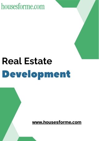 Get the Best Strategies for Real Estate Development