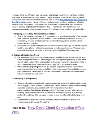 Overcoming IT Challenges with Virtual Desktop Infrastructure in the Cloud (2)