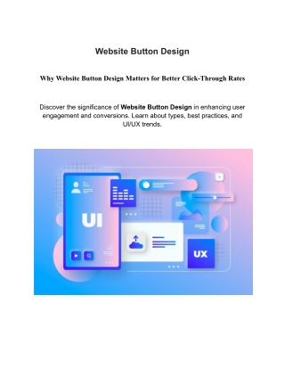 Why Website Button Design Matters for Better Click-Through Rates