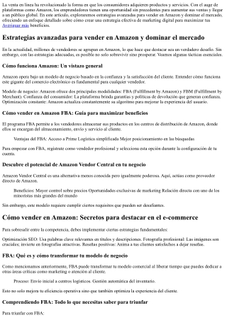 Creando una estrategia efectiva de marketing digital para ventas en Amazon