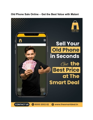 Old Phone Sale Online – Get the Best Value with Malani