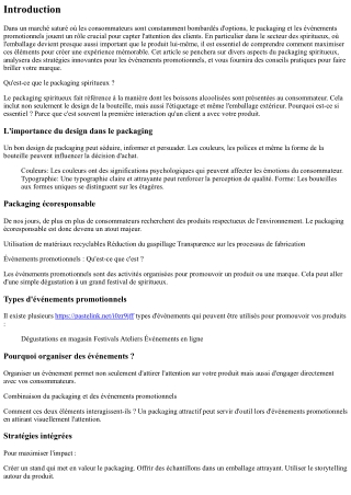 Packaging et événements promotionnels : attirer l’attention sur vos produits