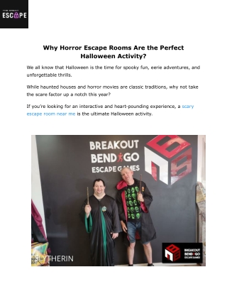 Why Horror Escape Rooms Are the Perfect Halloween Activity_