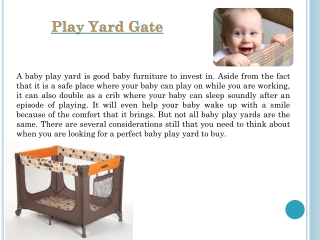 Baby Play Yard
