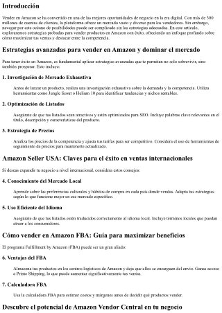 Estrategias probadas para vender productos en Amazon con éxito