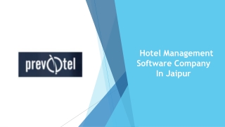 Hotel Management Software Company In Jaipur
