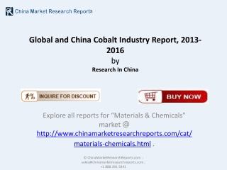 Global and China Cobalt Market -2016