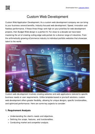 Custom Web Development