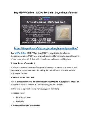Buy MDPV Online MDPV For Sale - buymdmasafely