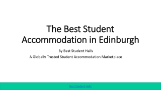 Best Student Accommodation in Edinburgh