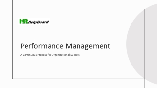 Performance Management Meaning