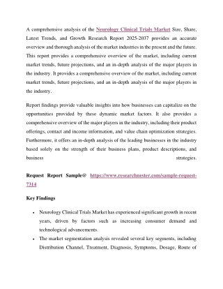 Neurology Clinical Trials Market