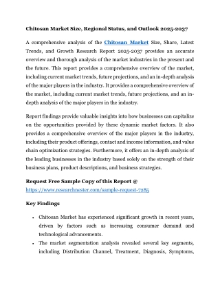 Chitosan Market