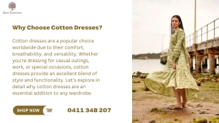 Why Choose Cotton Dresses from Linen Connections