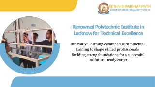 Renowned Polytechnic Institute in Lucknow for Technical Excellence