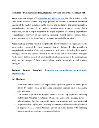Membrane Switch Market 1