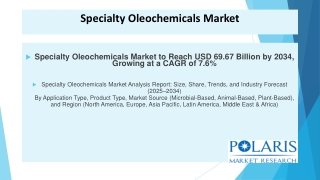 Specialty Oleochemicals Market