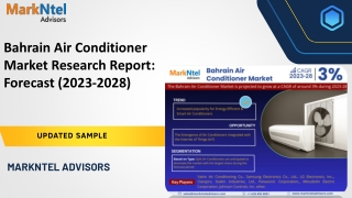 Bahrain Air Conditioner Market Research Report: Forecast (2023-2028)