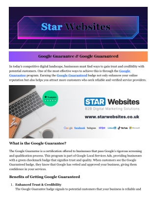 Google Guaranteed