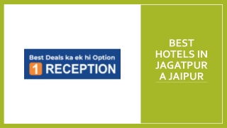 Best Hotels In Jagatpura Jaipur