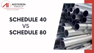 Schedule 40 vs 80
