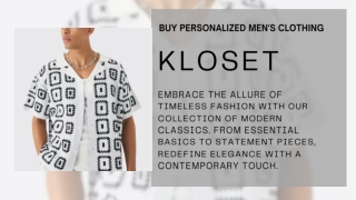 Buy Personalized Men's Clothing
