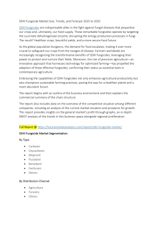 Regional Analysis: SDHI Fungicide Market Trends Across Key Markets