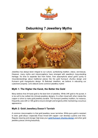 Exquisite Gold Kumauni Jhumka Designs – Traditional Elegance