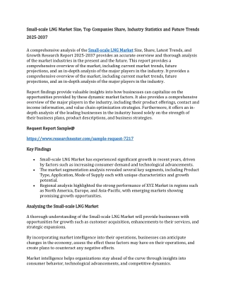 Small-scale LNG Market