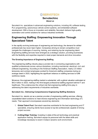 Engineering Staffing