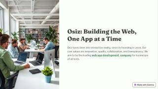 Osiz: Building the Web, One App at a Time