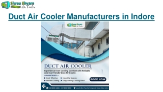 Duct Air Cooler Manufacturers in Indore