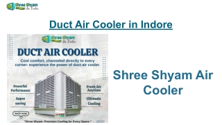 Duct Air Cooler in Indore