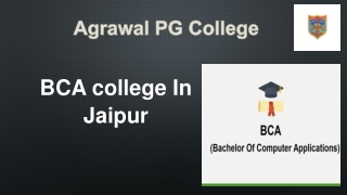 BCA college In Jaipur