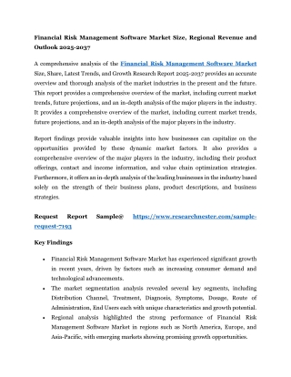 Financial Risk Management Software Market
