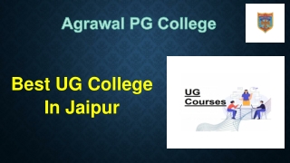 Best UG College In Jaipur