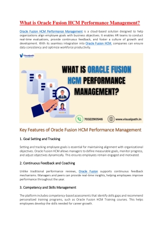 Oracle Fusion HCM Online - Oracle Fusion HCM in Chennai