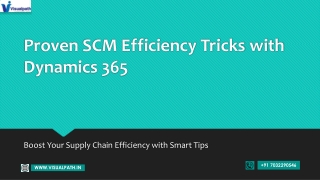 Dynamics 365 Supply Chain Management Dynamics Supply Chain