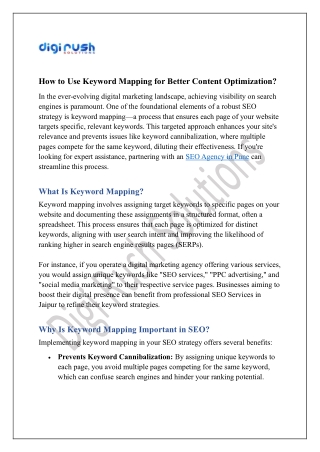 How to Use Keyword Mapping for Better Content Optimization