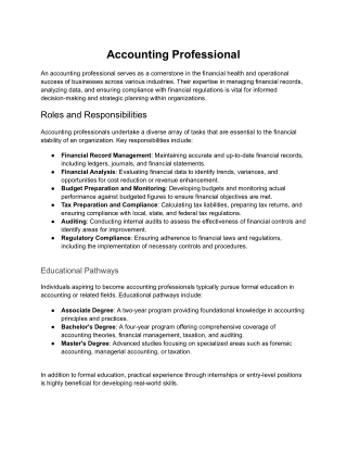 Accounting Professional