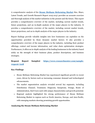 Steam Methane Reforming Market Quantitative and Qualitative Analysis