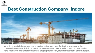 Best Construction Company  Indore