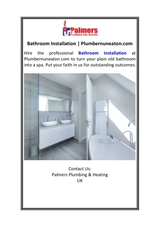 Bathroom Installation  Plumbernuneaton.com