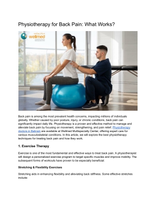 Physiotherapy for Back Pain_ What Works