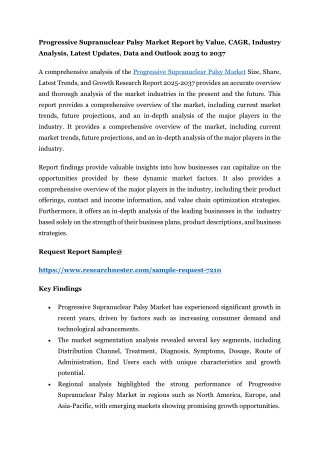 Progressive Supranuclear Palsy Market