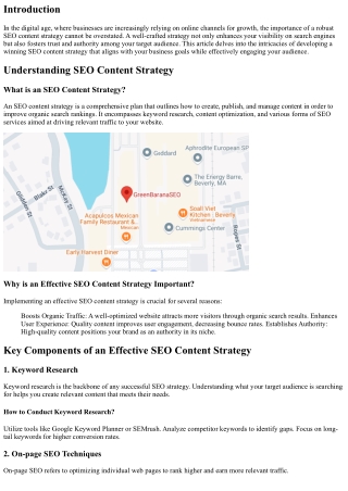 Developing a Winning SEO Content Strategy