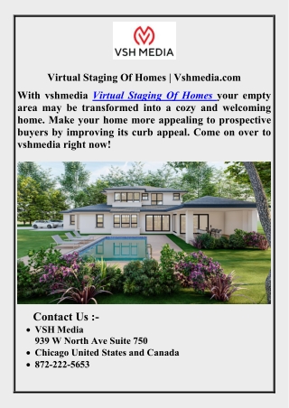 Virtual Staging Of
