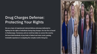 Drug Charges Defense Lawyer