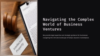 Business Ventures Lawyer