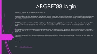 ABGBET88 login